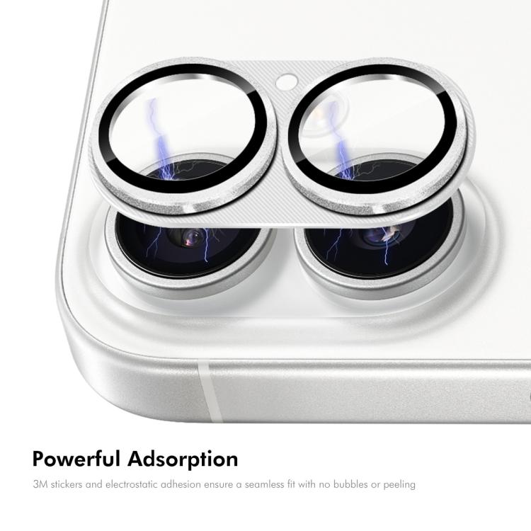 Kính cường lực ENKAY vỏ ống kính hợp kim nhôm họa tiết CD, dành cho iPhone 17