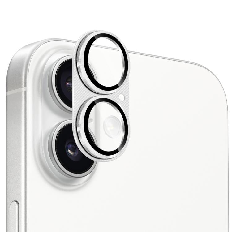 Kính cường lực ENKAY vỏ ống kính hợp kim nhôm họa tiết CD, dành cho iPhone 17