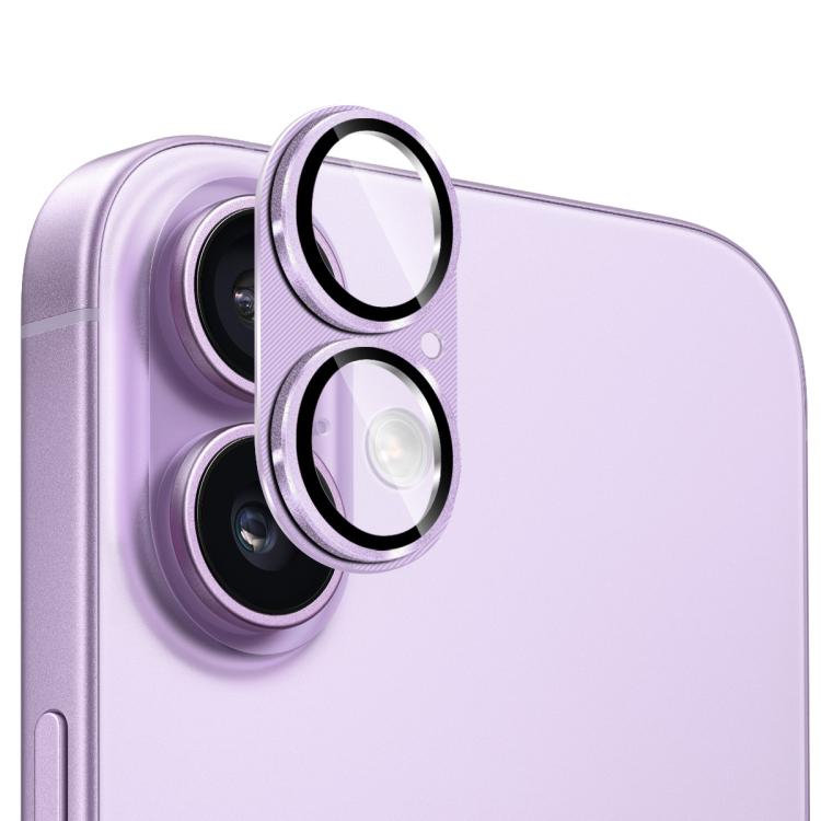 Kính cường lực ENKAY vỏ ống kính hợp kim nhôm họa tiết CD, dành cho iPhone 17