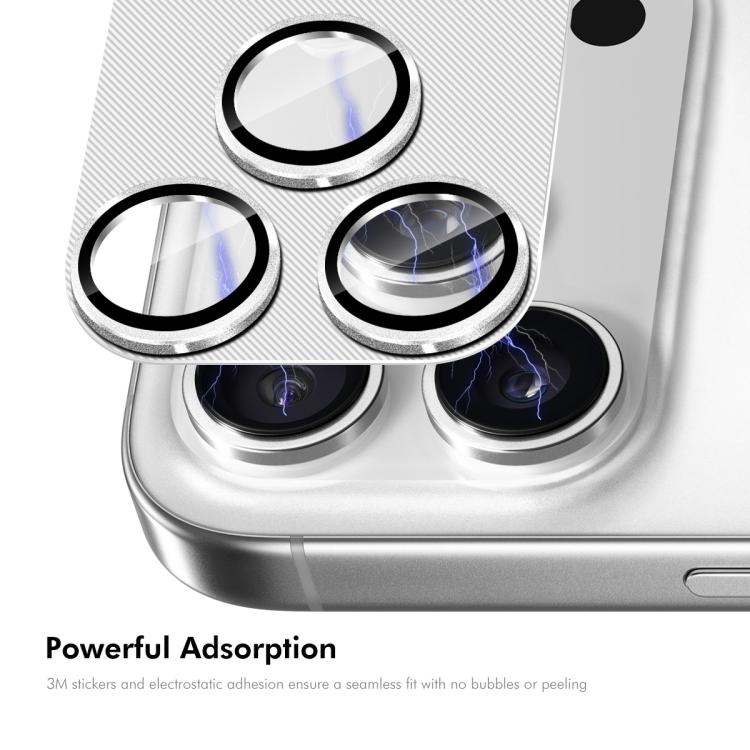 Kính cường lực ENKAY vỏ ống kính hợp kim nhôm họa tiết CD, dành cho iPhone 17 Pro Max, iPhone 17 Pro