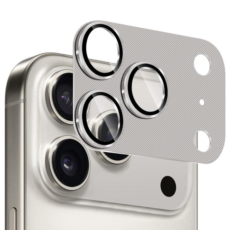 Kính cường lực ENKAY vỏ ống kính hợp kim nhôm họa tiết CD, dành cho iPhone 17 Pro Max, iPhone 17 Pro
