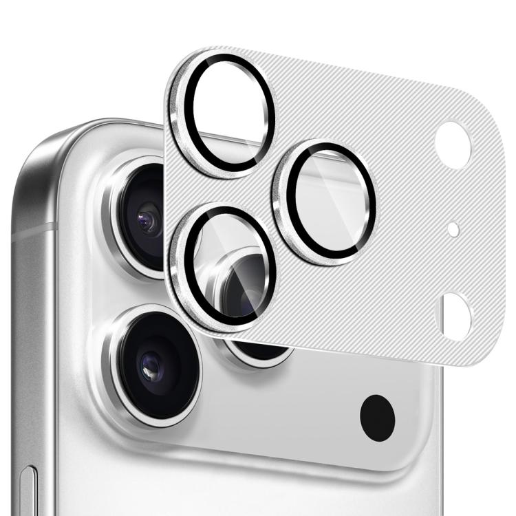 Kính cường lực ENKAY vỏ ống kính hợp kim nhôm họa tiết CD, dành cho iPhone 17 Pro Max, iPhone 17 Pro
