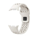 Rhombic Texture Bezel and Black Reverse Buckle Silicone Watch Band, For Samsung Galaxy Watch8 44mm, For Samsung Galaxy Watch8 40mm