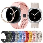Dây đồng hồ silicone khóa ngược màu đen và viền kim cương, dành cho Samsung Galaxy Watch8 44mm, Samsung Galaxy Watch8 40mm