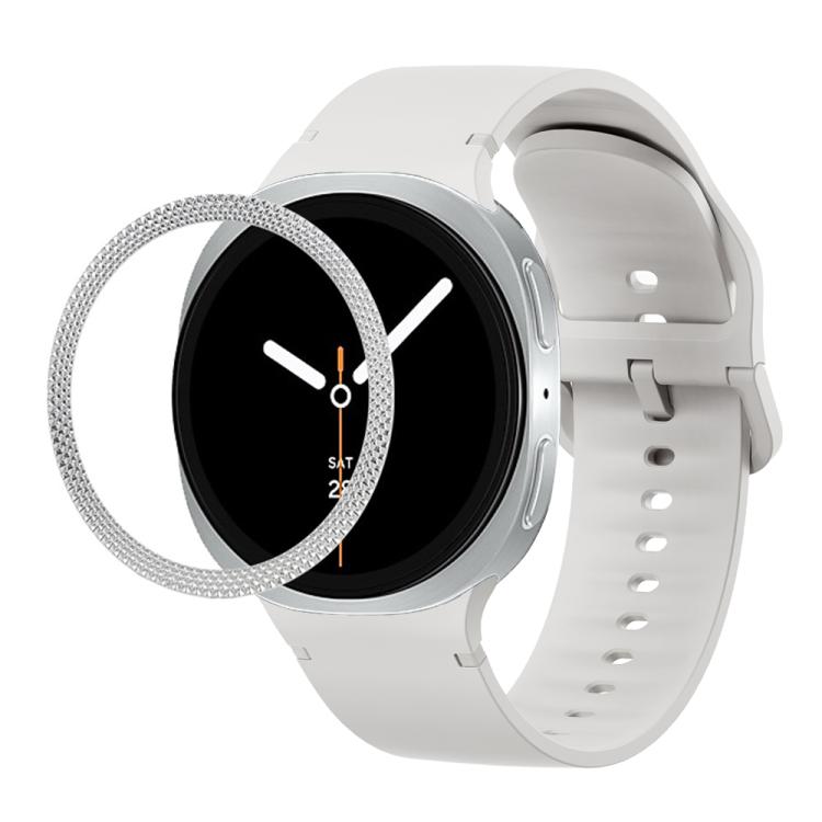 Dây Đeo Đồng Hồ Silicone Viền Họa Tiết Hình Thoi Và Màu Đơn May Chắc, Cho Samsung Galaxy Watch8 44mm, Cho Samsung Galaxy Watch8 40mm