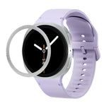 Dây Đeo Đồng Hồ Silicone Viền Họa Tiết Hình Thoi Và Màu Đơn May Chắc, Cho Samsung Galaxy Watch8 44mm, Cho Samsung Galaxy Watch8 40mm