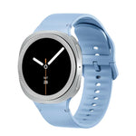 Dây Đeo Đồng Hồ Silicone Viền Họa Tiết Hình Thoi Và Màu Đơn May Chắc, Cho Samsung Galaxy Watch8 44mm, Cho Samsung Galaxy Watch8 40mm