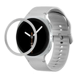 Dây Đeo Đồng Hồ Silicone Viền Họa Tiết Hình Thoi Và Màu Đơn May Chắc, Cho Samsung Galaxy Watch8 44mm, Cho Samsung Galaxy Watch8 40mm