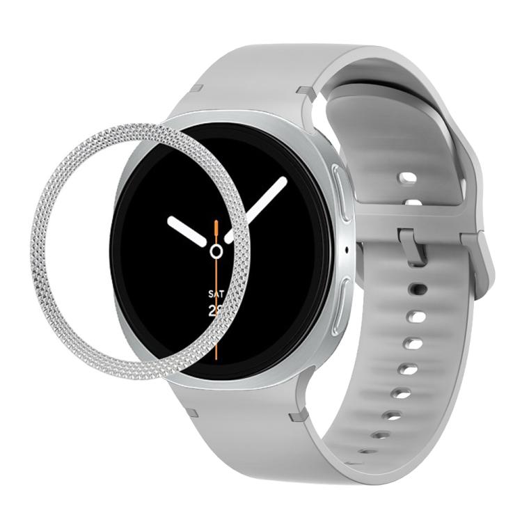 Dây Đeo Đồng Hồ Silicone Viền Họa Tiết Hình Thoi Và Màu Đơn May Chắc, Cho Samsung Galaxy Watch8 44mm, Cho Samsung Galaxy Watch8 40mm