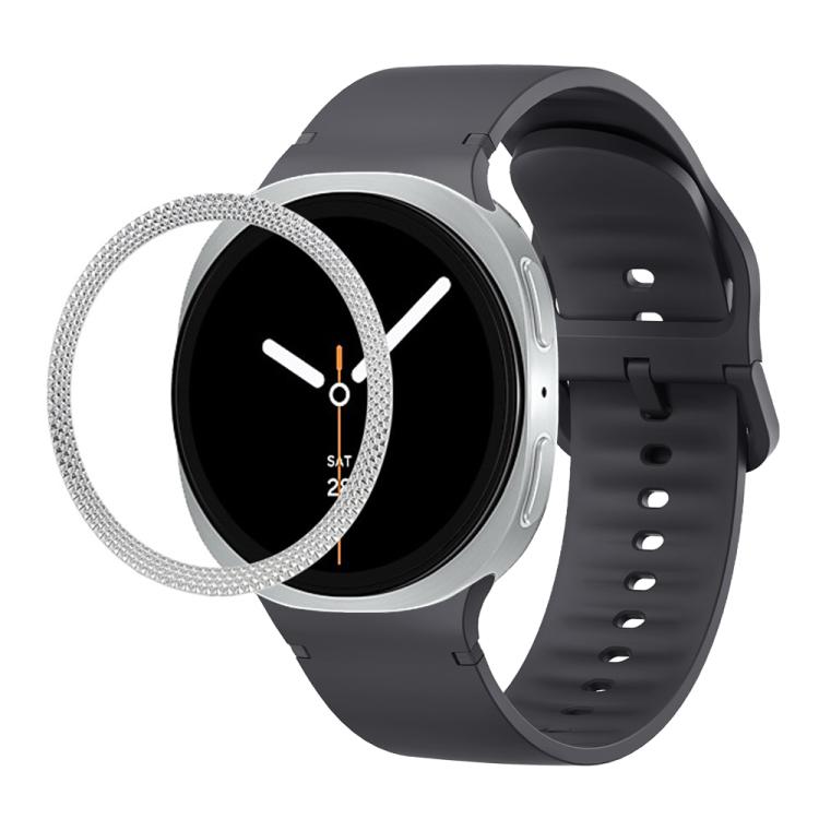 Dây Đeo Đồng Hồ Silicone Viền Họa Tiết Hình Thoi Và Màu Đơn May Chắc, Cho Samsung Galaxy Watch8 44mm, Cho Samsung Galaxy Watch8 40mm