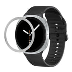 Dây Đeo Đồng Hồ Silicone Viền Họa Tiết Hình Thoi Và Màu Đơn May Chắc, Cho Samsung Galaxy Watch8 44mm, Cho Samsung Galaxy Watch8 40mm
