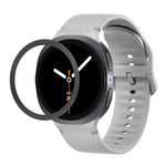 Dây Đeo Đồng Hồ Silicone Viền Họa Tiết Hình Thoi Và Màu Đơn May Chắc, Cho Samsung Galaxy Watch8 44mm, Cho Samsung Galaxy Watch8 40mm