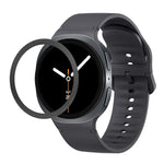Dây Đeo Đồng Hồ Silicone Viền Họa Tiết Hình Thoi Và Màu Đơn May Chắc, Cho Samsung Galaxy Watch8 44mm, Cho Samsung Galaxy Watch8 40mm