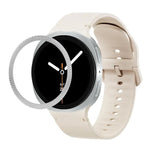 Dây Đeo Đồng Hồ Silicone Viền Họa Tiết Hình Thoi Và Màu Đơn May Chắc, Cho Samsung Galaxy Watch8 44mm, Cho Samsung Galaxy Watch8 40mm