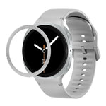 Dây Đeo Đồng Hồ Silicone Viền Họa Tiết Hình Thoi Và Màu Đơn May Chắc, Cho Samsung Galaxy Watch8 44mm, Cho Samsung Galaxy Watch8 40mm
