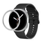 Dây Đeo Đồng Hồ Silicone Viền Họa Tiết Hình Thoi Và Màu Đơn May Chắc, Cho Samsung Galaxy Watch8 44mm, Cho Samsung Galaxy Watch8 40mm