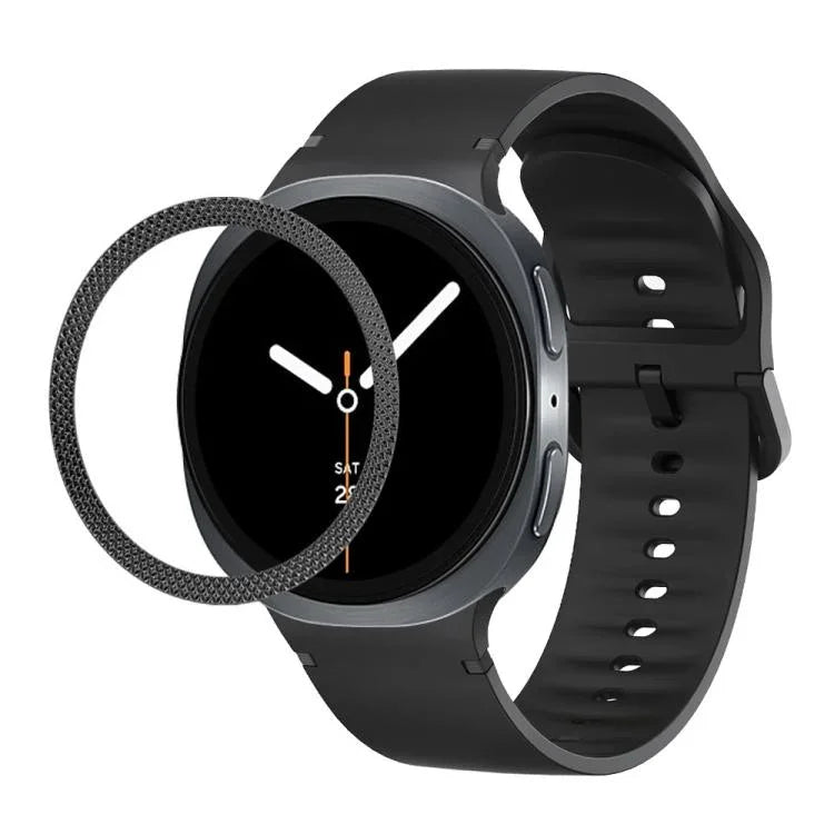 Dây Đeo Đồng Hồ Silicone Viền Họa Tiết Hình Thoi Và Màu Đơn May Chắc, Cho Samsung Galaxy Watch8 44mm, Cho Samsung Galaxy Watch8 40mm
