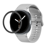 Dây Đeo Đồng Hồ Silicone Viền Họa Tiết Hình Thoi Và Màu Đơn May Chắc, Cho Samsung Galaxy Watch8 44mm, Cho Samsung Galaxy Watch8 40mm