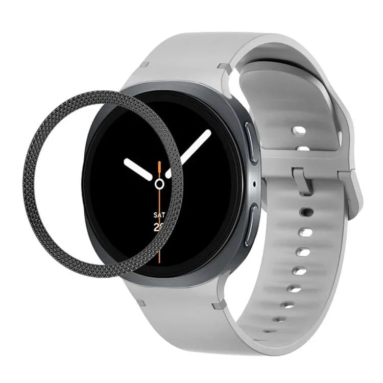 Dây Đeo Đồng Hồ Silicone Viền Họa Tiết Hình Thoi Và Màu Đơn May Chắc, Cho Samsung Galaxy Watch8 44mm, Cho Samsung Galaxy Watch8 40mm