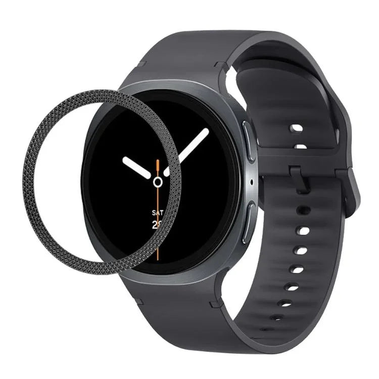 Dây Đeo Đồng Hồ Silicone Viền Họa Tiết Hình Thoi Và Màu Đơn May Chắc, Cho Samsung Galaxy Watch8 44mm, Cho Samsung Galaxy Watch8 40mm