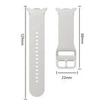 Dây Đeo Đồng Hồ Silicone Viền Họa Tiết Hình Thoi Và Màu Đơn May Chắc, Cho Samsung Galaxy Watch8 44mm, Cho Samsung Galaxy Watch8 40mm