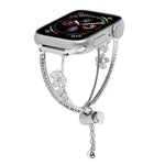 Dây đồng hồ vòng tay hoa 5 cánh Zircon khảm đồng, Dành cho Apple Watch 46mm / 49mm / 45mm / 44mm, Dành cho Apple Watch 42mm / 41mm / 40mm / 38mm