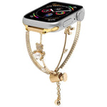 Dây đồng hồ vòng tay gấu khảm đồng Zircon, dành cho Apple Watch 46mm / 49mm / 45mm / 44mm, dành cho Apple Watch 42mm / 41mm / 40mm / 38mm