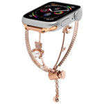 Dây đồng hồ vòng tay gấu khảm đồng Zircon, dành cho Apple Watch 46mm / 49mm / 45mm / 44mm, dành cho Apple Watch 42mm / 41mm / 40mm / 38mm