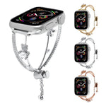Dây đồng hồ vòng tay gấu khảm đồng Zircon, dành cho Apple Watch 46mm / 49mm / 45mm / 44mm, dành cho Apple Watch 42mm / 41mm / 40mm / 38mm