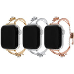 Dây đồng hồ vòng tay gấu khảm đồng Zircon, dành cho Apple Watch 46mm / 49mm / 45mm / 44mm, dành cho Apple Watch 42mm / 41mm / 40mm / 38mm