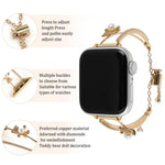 Dây đồng hồ vòng tay gấu khảm đồng Zircon, dành cho Apple Watch 46mm / 49mm / 45mm / 44mm, dành cho Apple Watch 42mm / 41mm / 40mm / 38mm