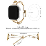 Dây đồng hồ vòng tay gấu khảm đồng Zircon, dành cho Apple Watch 46mm / 49mm / 45mm / 44mm, dành cho Apple Watch 42mm / 41mm / 40mm / 38mm