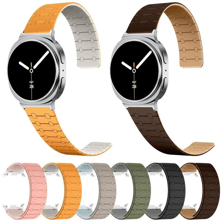 Dây Đeo Đồng Hồ Silicone Từ Tính Hai Màu, Cho Samsung Galaxy Watch8 / Watch8 Classic