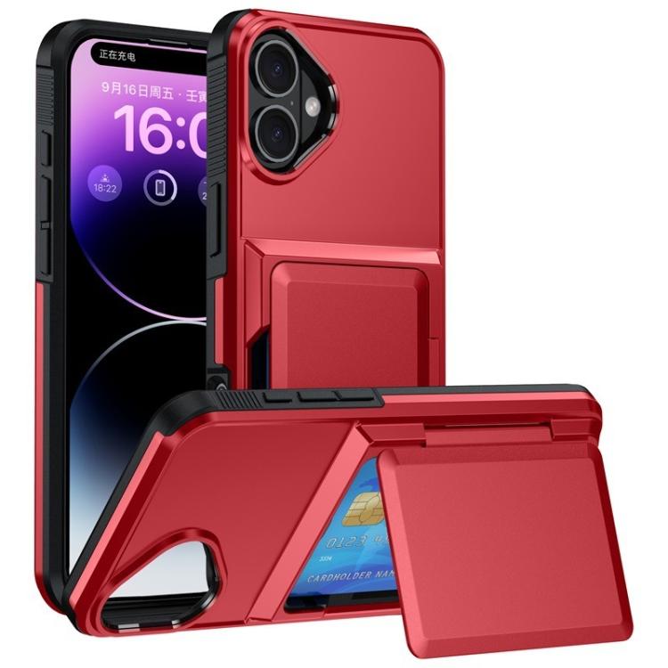 Ốp lưng điện thoại Kalebol gập kèm ví đựng thẻ chống sốc, dành cho iPhone 17 Pro Max, iPhone 17 Pro, iPhone 17, iPhone Air, iPhone 16 Pro Max, iPhone 16 Pro, iPhone 16 Plus, iPhone 16