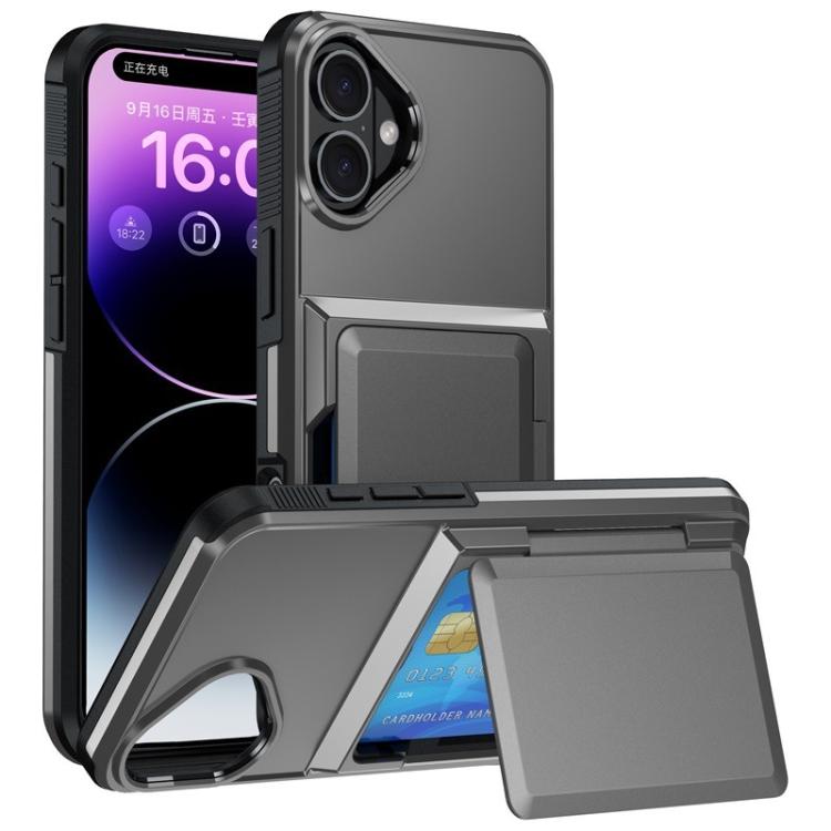 Ốp lưng điện thoại Kalebol gập kèm ví đựng thẻ chống sốc, dành cho iPhone 17 Pro Max, iPhone 17 Pro, iPhone 17, iPhone Air, iPhone 16 Pro Max, iPhone 16 Pro, iPhone 16 Plus, iPhone 16
