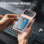 Ốp lưng điện thoại Kalebol gập kèm ví đựng thẻ chống sốc, dành cho iPhone 17 Pro Max, iPhone 17 Pro, iPhone 17, iPhone Air, iPhone 16 Pro Max, iPhone 16 Pro, iPhone 16 Plus, iPhone 16