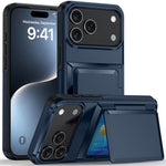 Ốp lưng điện thoại Kalebol gập kèm ví đựng thẻ chống sốc, dành cho iPhone 17 Pro Max, iPhone 17 Pro, iPhone 17, iPhone Air, iPhone 16 Pro Max, iPhone 16 Pro, iPhone 16 Plus, iPhone 16