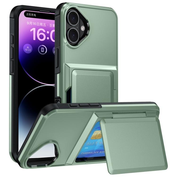 Ốp lưng điện thoại Kalebol gập kèm ví đựng thẻ chống sốc, dành cho iPhone 17 Pro Max, iPhone 17 Pro, iPhone 17, iPhone Air, iPhone 16 Pro Max, iPhone 16 Pro, iPhone 16 Plus, iPhone 16