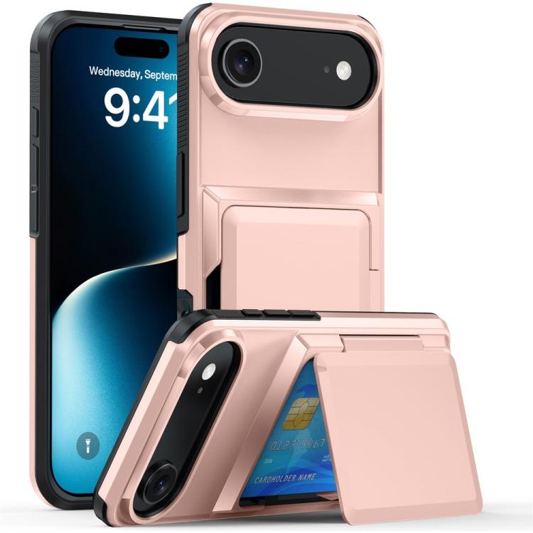 Ốp lưng điện thoại Kalebol gập kèm ví đựng thẻ chống sốc, dành cho iPhone 17 Pro Max, iPhone 17 Pro, iPhone 17, iPhone Air, iPhone 16 Pro Max, iPhone 16 Pro, iPhone 16 Plus, iPhone 16