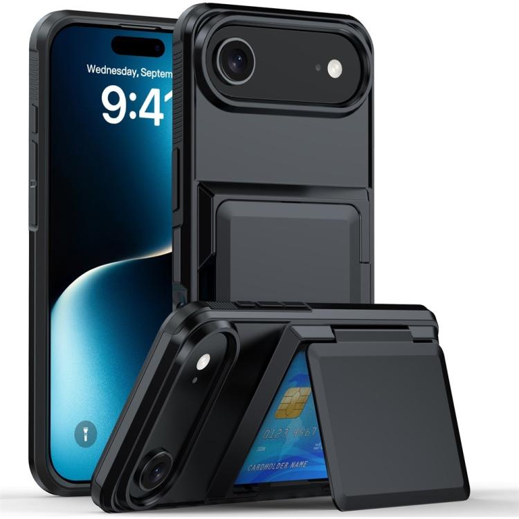 Ốp lưng điện thoại Kalebol gập kèm ví đựng thẻ chống sốc, dành cho iPhone 17 Pro Max, iPhone 17 Pro, iPhone 17, iPhone Air, iPhone 16 Pro Max, iPhone 16 Pro, iPhone 16 Plus, iPhone 16