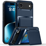 Ốp lưng điện thoại Kalebol gập kèm ví đựng thẻ chống sốc, dành cho iPhone 17 Pro Max, iPhone 17 Pro, iPhone 17, iPhone Air, iPhone 16 Pro Max, iPhone 16 Pro, iPhone 16 Plus, iPhone 16