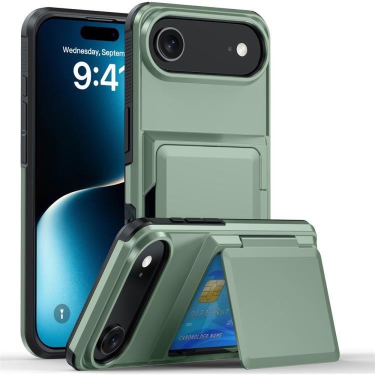 Ốp lưng điện thoại Kalebol gập kèm ví đựng thẻ chống sốc, dành cho iPhone 17 Pro Max, iPhone 17 Pro, iPhone 17, iPhone Air, iPhone 16 Pro Max, iPhone 16 Pro, iPhone 16 Plus, iPhone 16