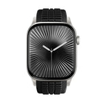 Dây đồng hồ silicone khóa gập họa tiết nổi, dành cho Apple Watch 46mm / 49mm / 45mm / 44mm