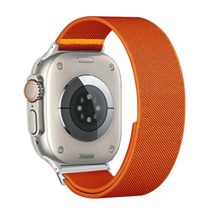 Dây đồng hồ nylon co giãn vòng đơn điều chỉnh, dành cho Apple Watch 46mm / 49mm / 45mm / 44mm, dành cho Apple Watch 42mm / 41mm / 40mm / 38mm