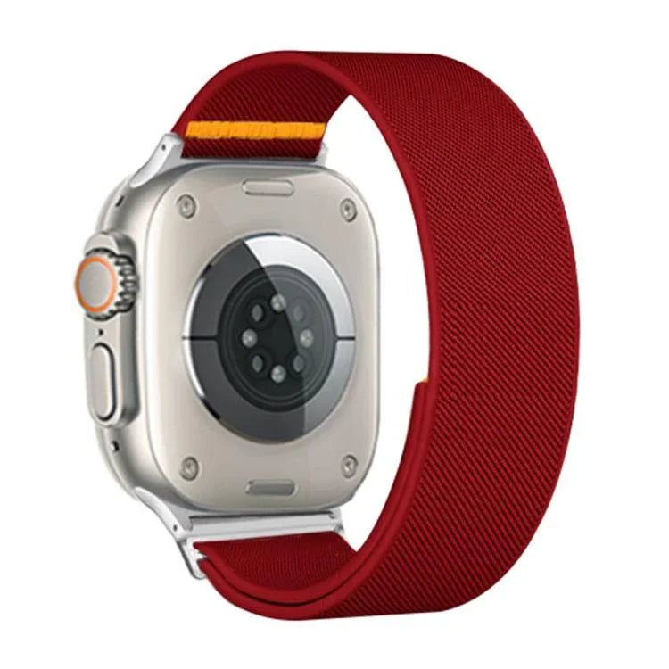 Dây đồng hồ nylon co giãn vòng đơn điều chỉnh, dành cho Apple Watch 46mm / 49mm / 45mm / 44mm, dành cho Apple Watch 42mm / 41mm / 40mm / 38mm