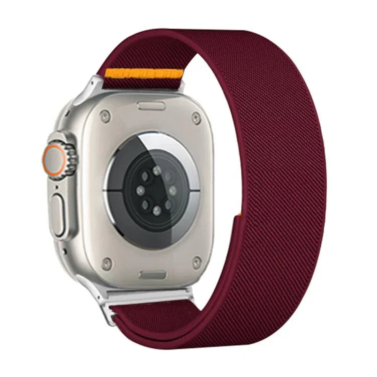 Dây đồng hồ nylon co giãn vòng đơn điều chỉnh, dành cho Apple Watch 46mm / 49mm / 45mm / 44mm, dành cho Apple Watch 42mm / 41mm / 40mm / 38mm