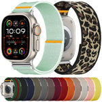 Dây đồng hồ nylon co giãn vòng đơn điều chỉnh, dành cho Apple Watch 46mm / 49mm / 45mm / 44mm, dành cho Apple Watch 42mm / 41mm / 40mm / 38mm