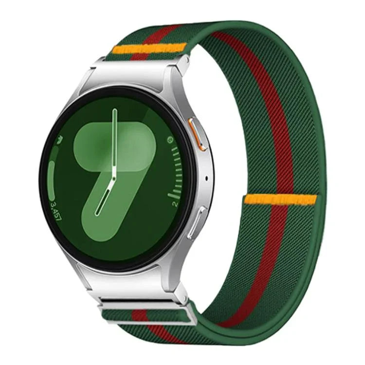 Dây đồng hồ nylon co giãn vòng đơn điều chỉnh được, dành cho Samsung Galaxy Watch FE / 7 / 6 / 5 / 4