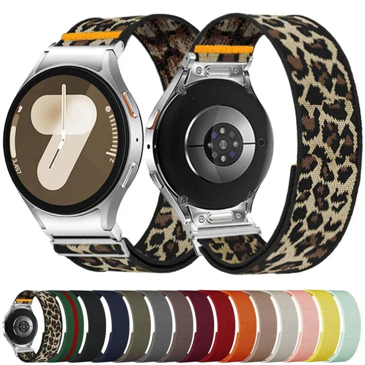 Dây đồng hồ nylon co giãn vòng đơn điều chỉnh được, dành cho Samsung Galaxy Watch FE / 7 / 6 / 5 / 4