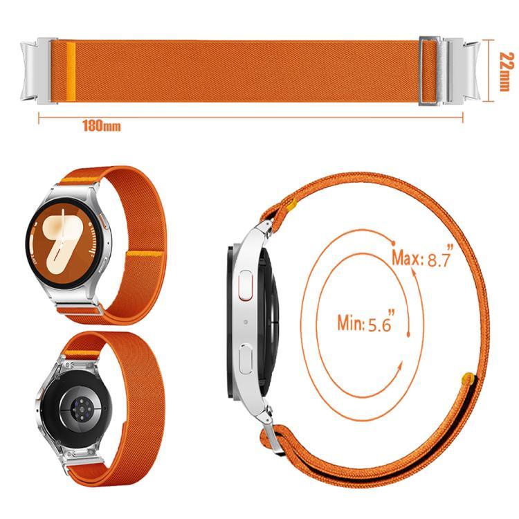 Dây đồng hồ nylon co giãn vòng đơn điều chỉnh được, dành cho Samsung Galaxy Watch FE / 7 / 6 / 5 / 4